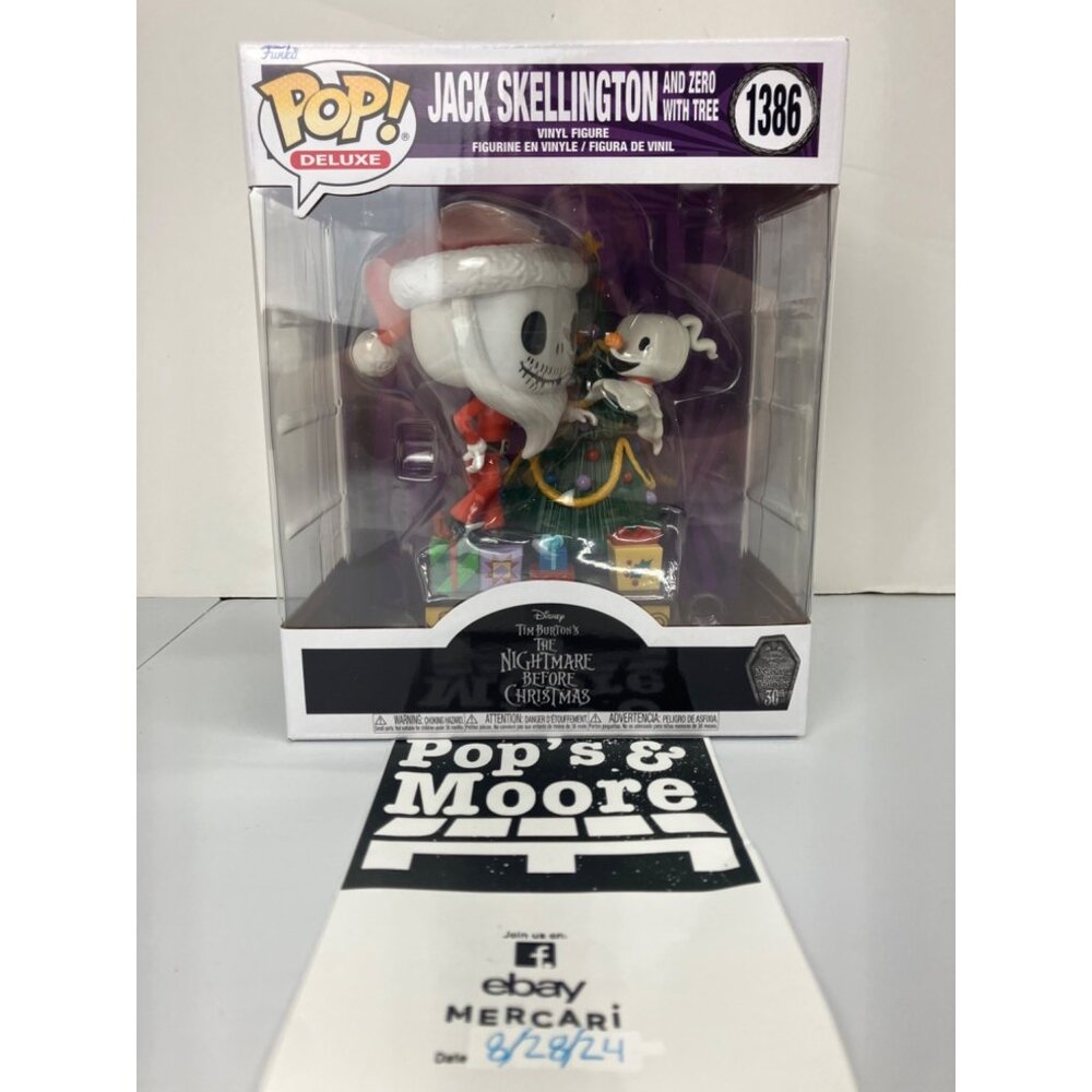 Funko Pop! Nightmare Before Christmas: Jack Skellington and Zero w/ Tree New